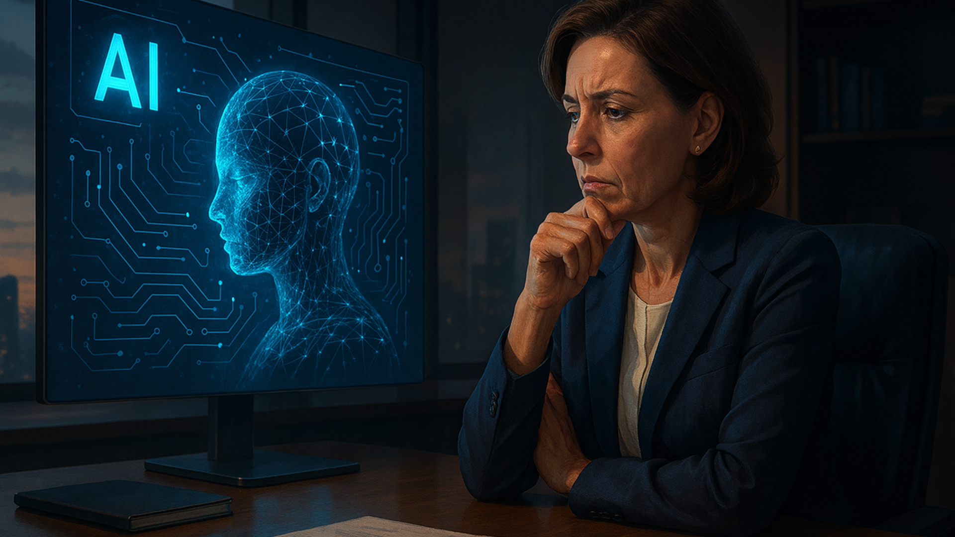 AI in the Executive Suite illustration